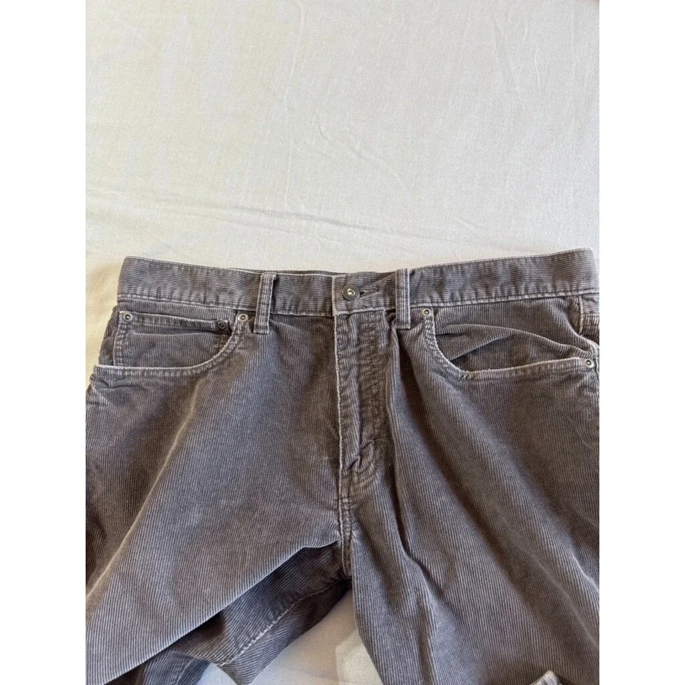 J.Crew 484 Corduroy Jeans Mens 34x32 Gray Slim‎ Medium Wash Pants